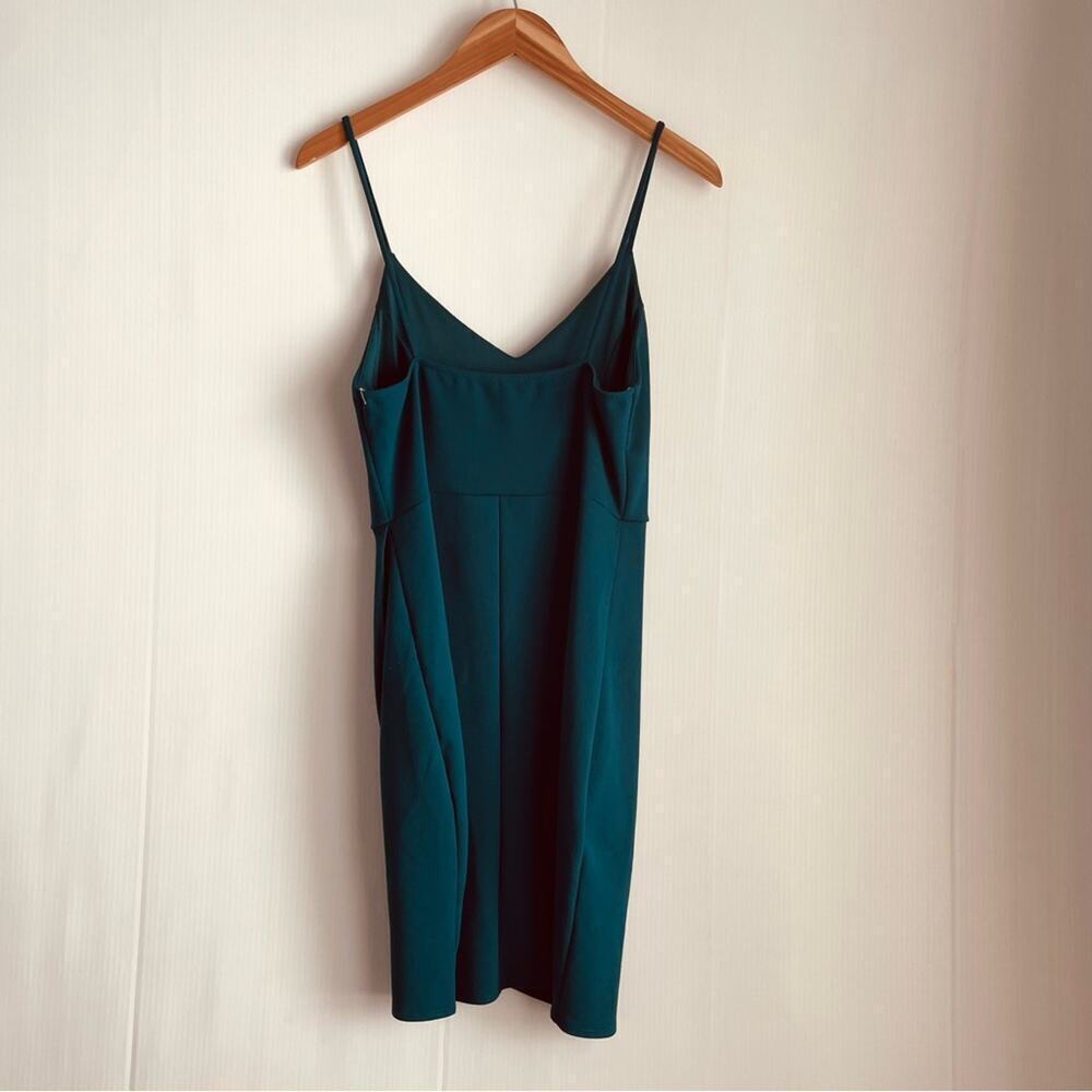 Lulu’s Forever Your Girl teal blue bodycon dress size large mini dress - Picture 6 of 8
